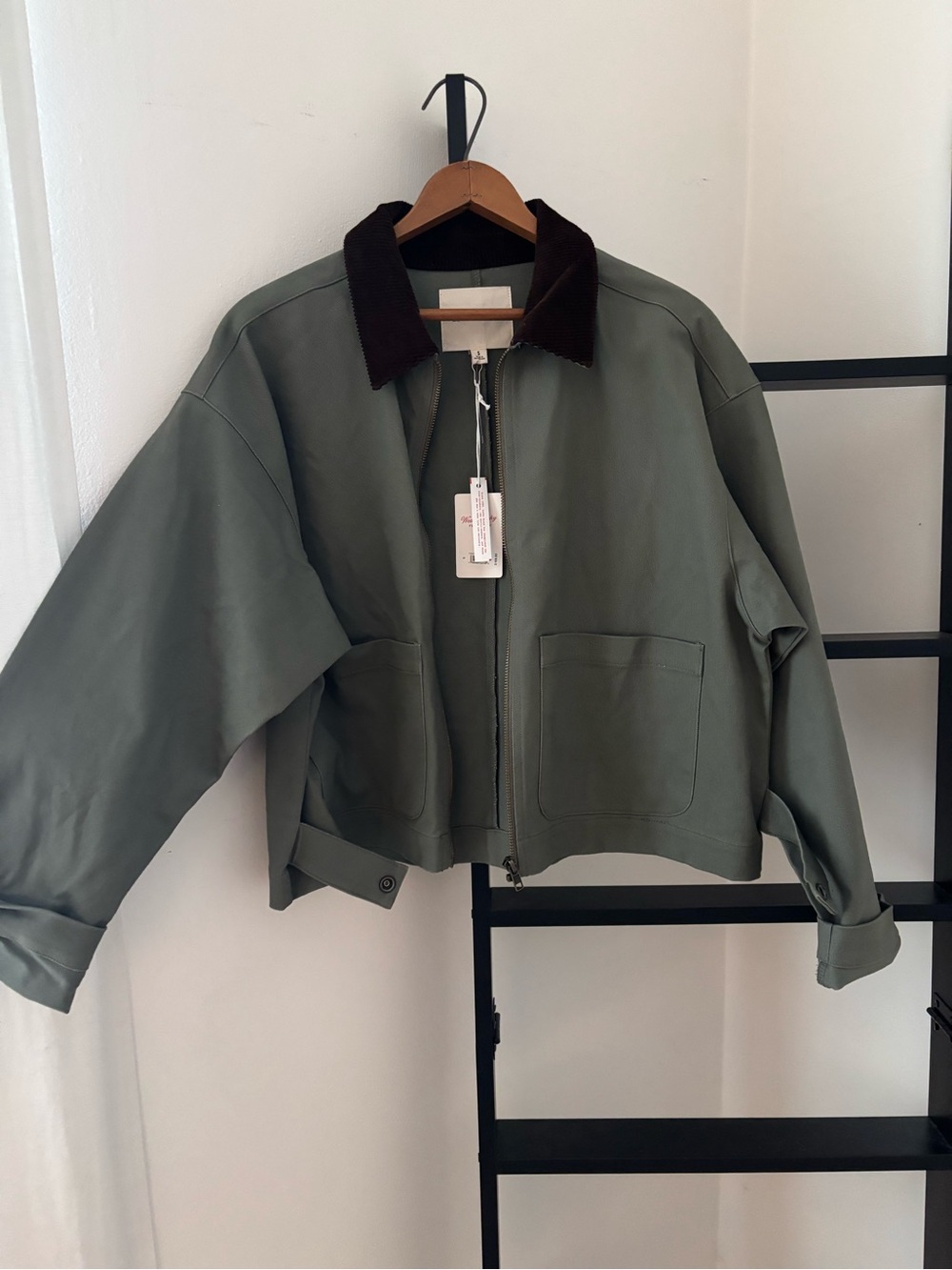 NWT Lucky Brand Olive green barn jacket